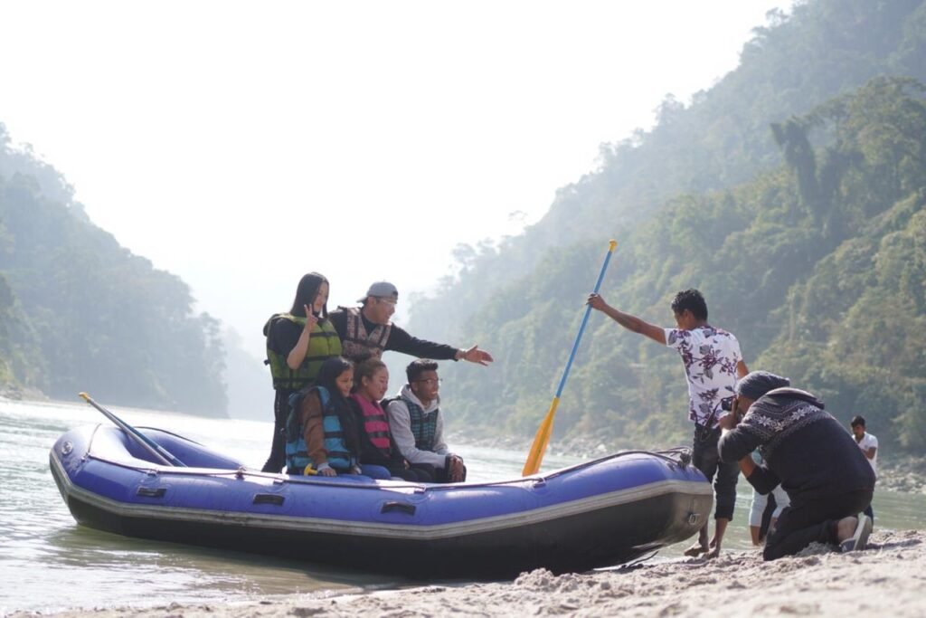 triveni camping - rafting